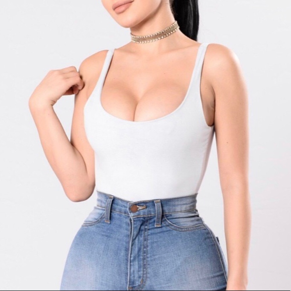 Fashion Nova Powder Blue Bodysuit
